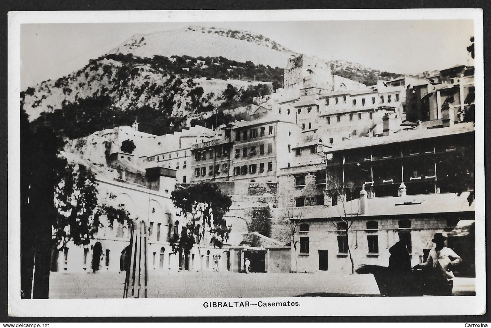 Gibraltar - Casemates Square postcard used 1952