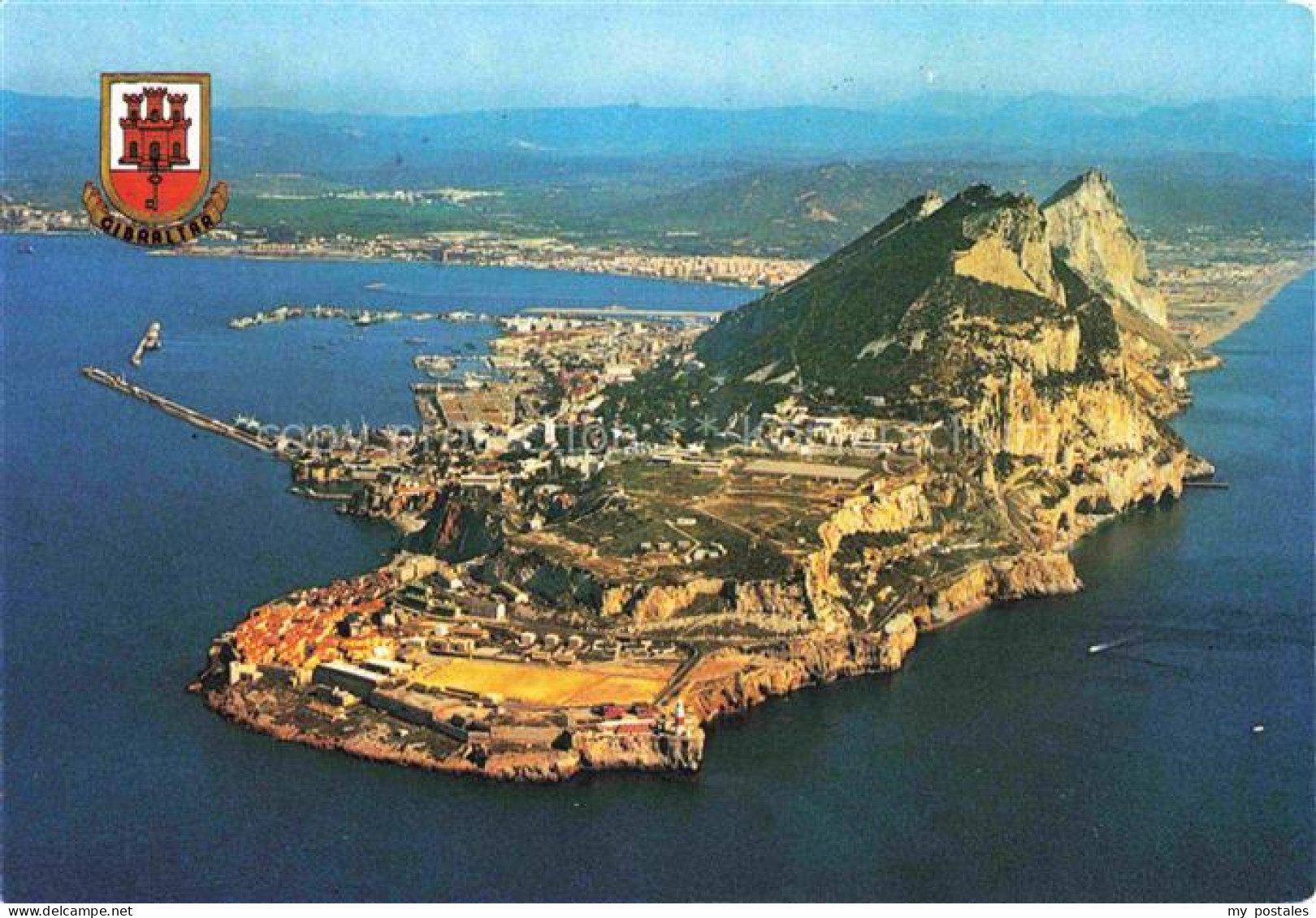 GIBRALTAR Gibilterra The Rock Fliegeraufnahme