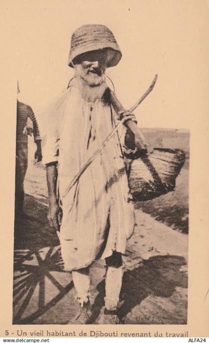 CARTOLINA NON VIAGGIATA PRIMI 900 DJIBOUTI-OCCUPAZIONE FRANCESE (CT357