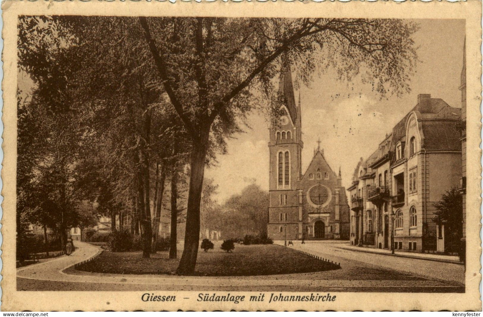 Giessen - Südanlage mit Johanneskirche