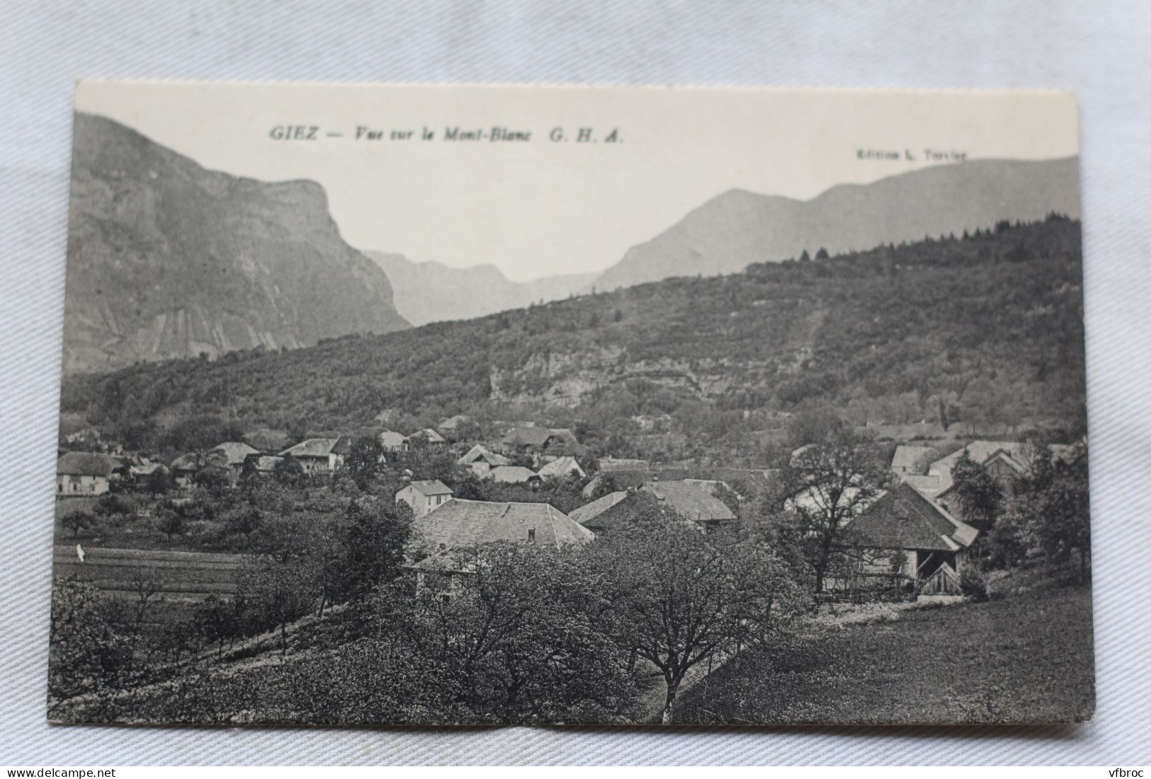Giez, vue sur le Mont Blanc, Haute Savoie 74