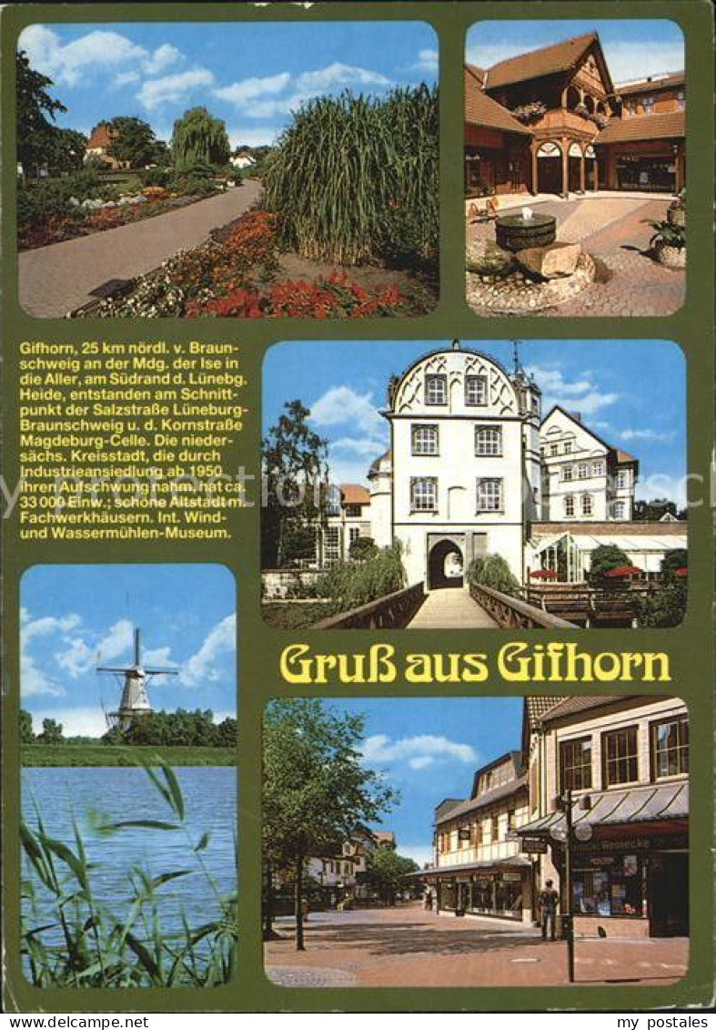 Gifhorn Teilansichten Park Windmuehle