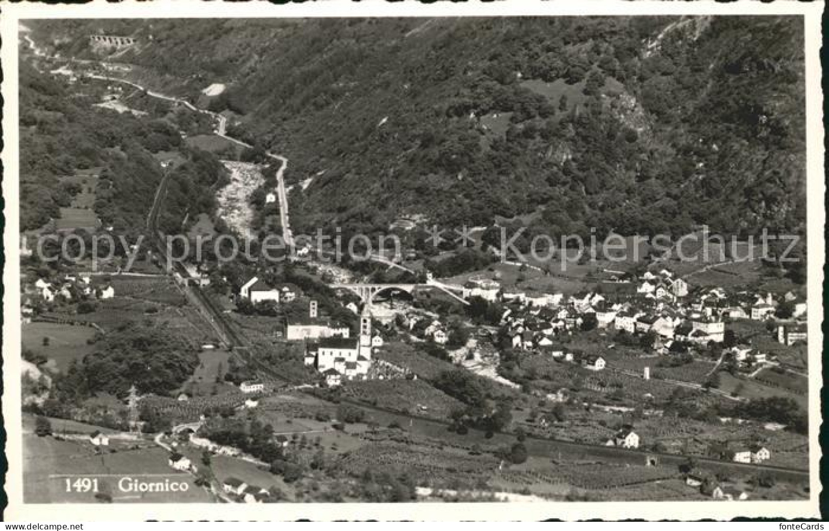 Giornico Fliegeraufnahme