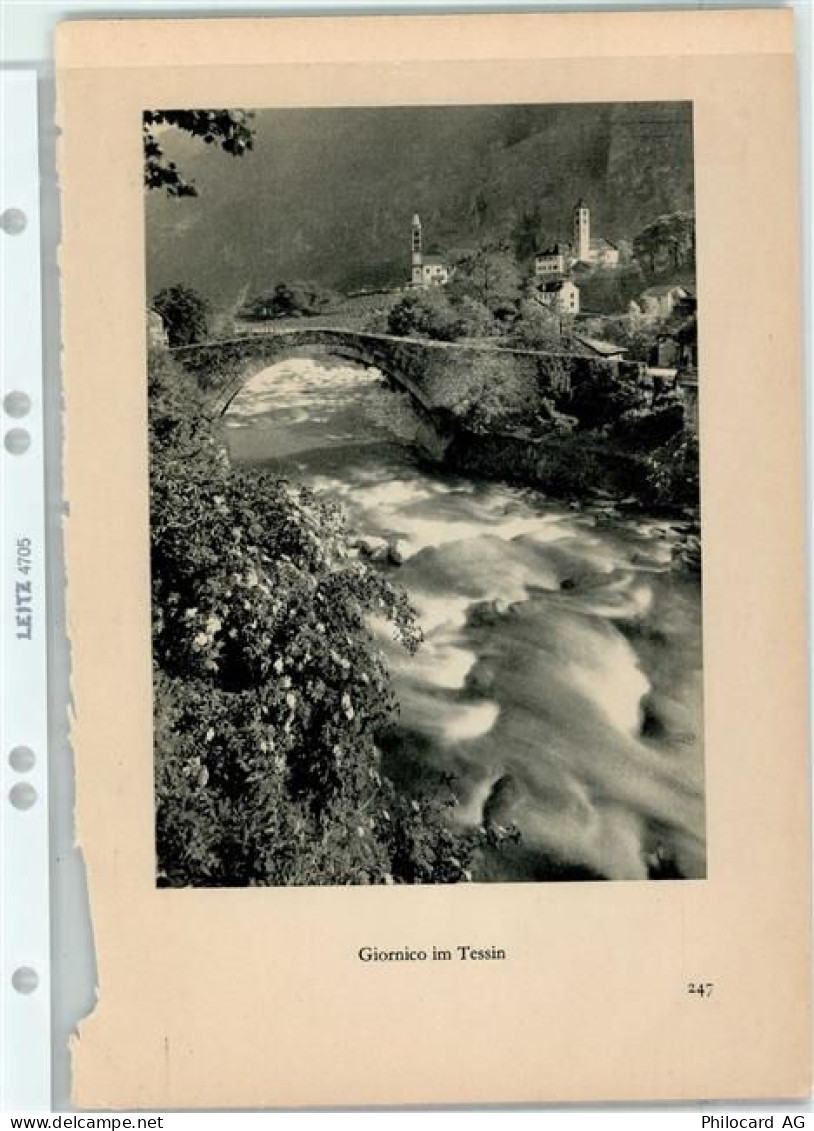 Giornico - Tessiner Impressionen zwei Fotos Buchblätter 15x22cm - 40145508