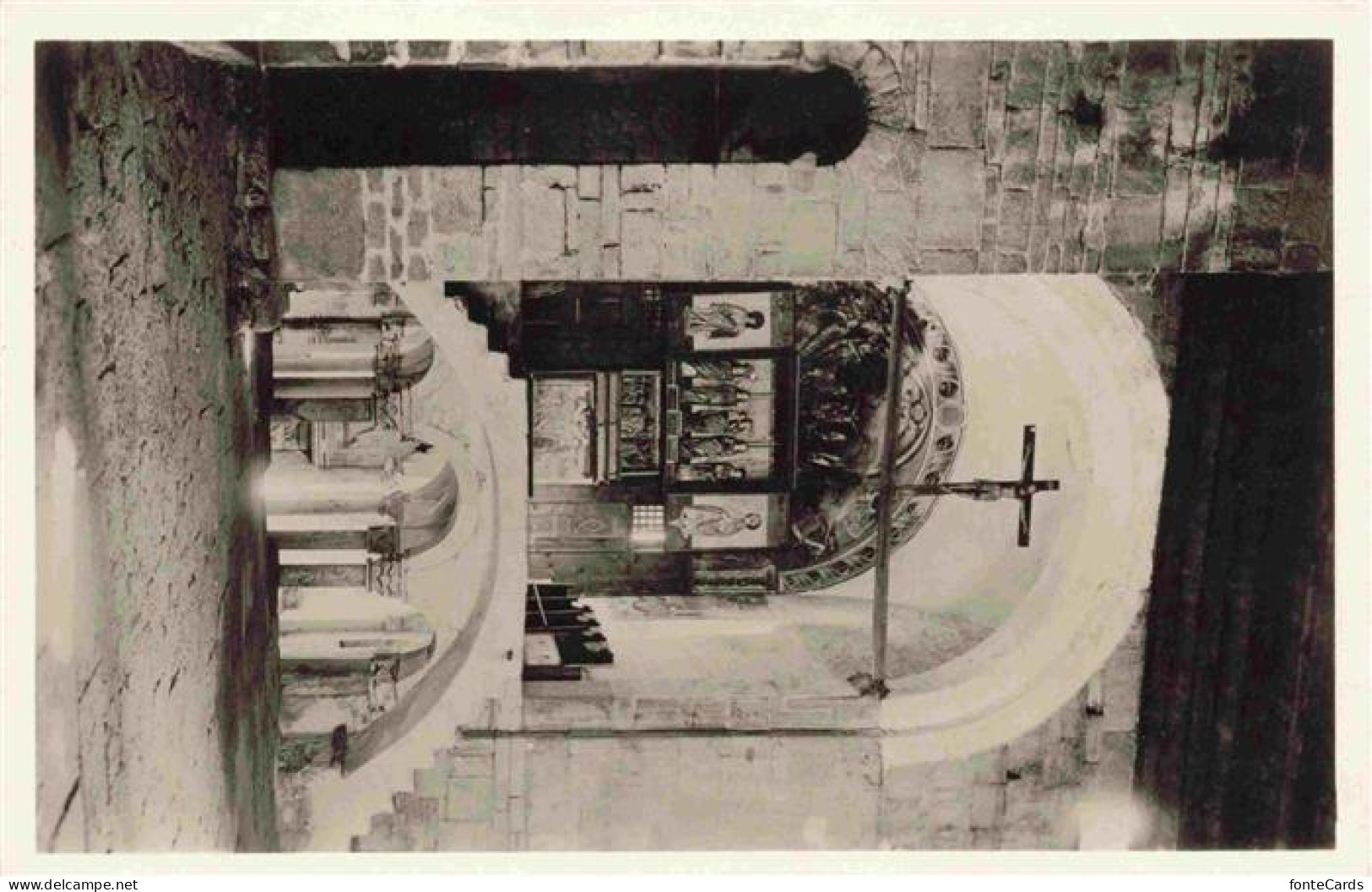 Giornico TI Interno Chiesa San Nicolao Monumento Nazionale