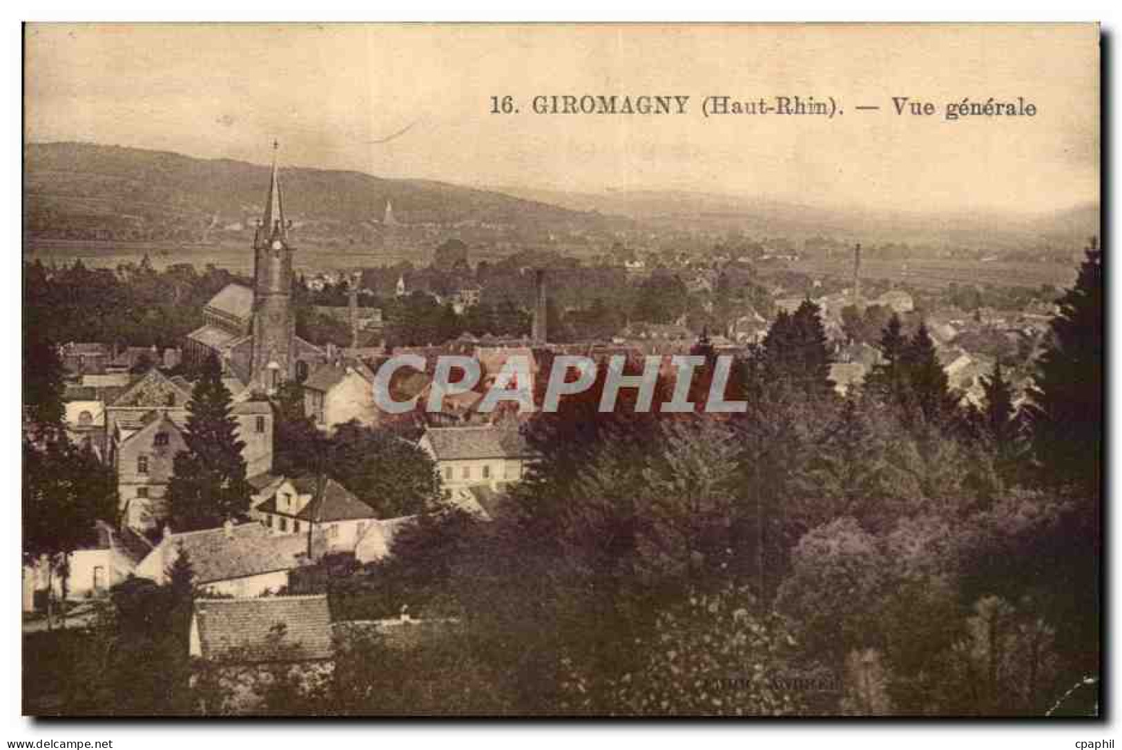 Giromagny - Vue Generale - CPA