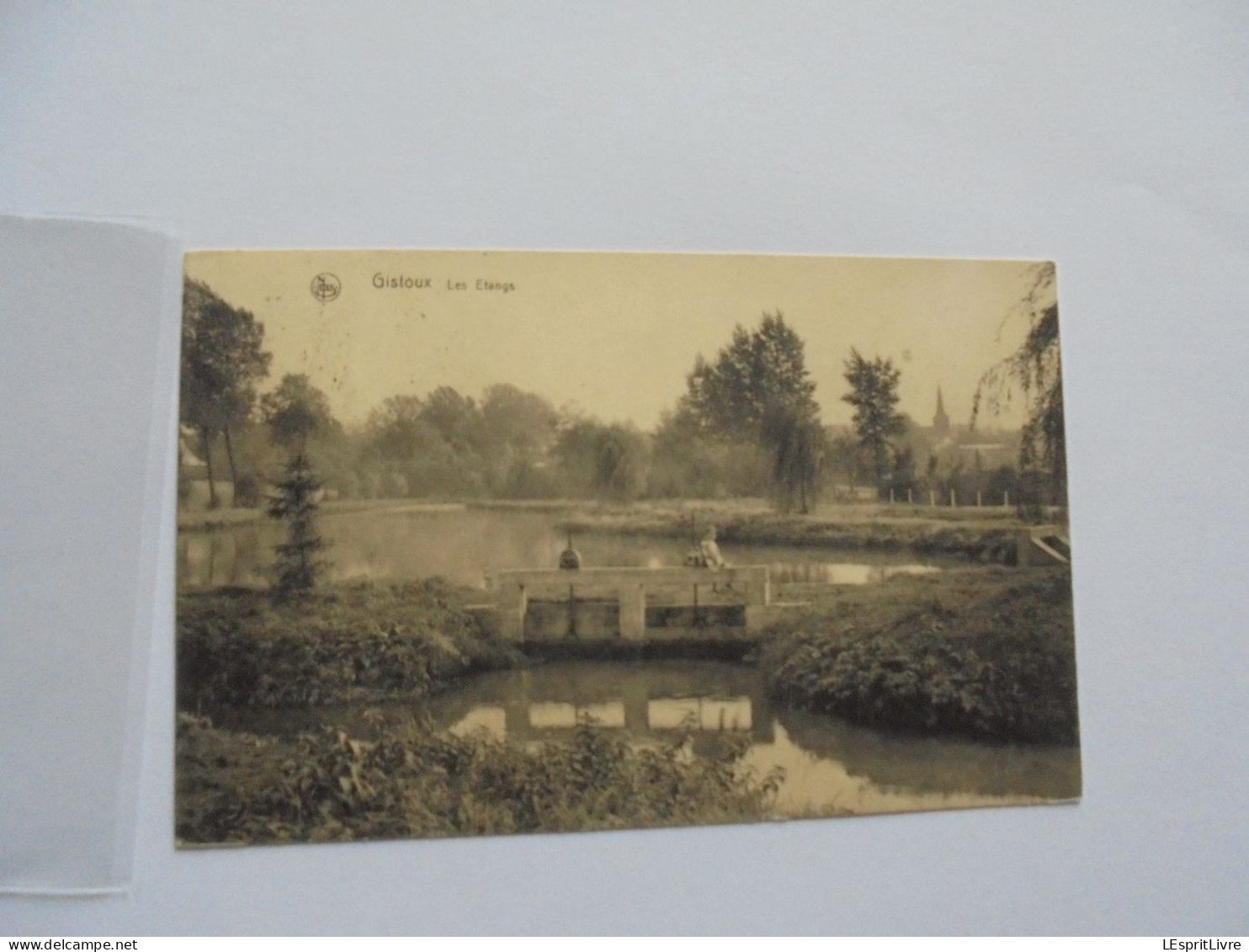 GISTOUX Les Etangs Animée Chaumont Gistoux Carte Postale AK PK CP