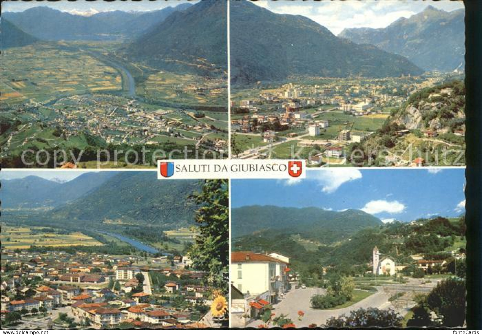 Giubiasco Gesamt und Teilansichten