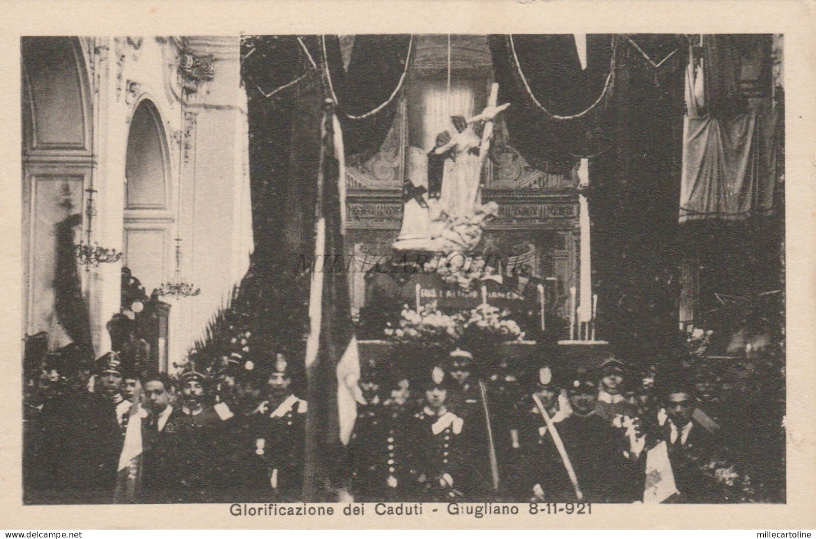 GIUGLIANO (Napoli) - Glorificazione dei Caduti 8-11-1921 Cartolina Ed.Grisolia