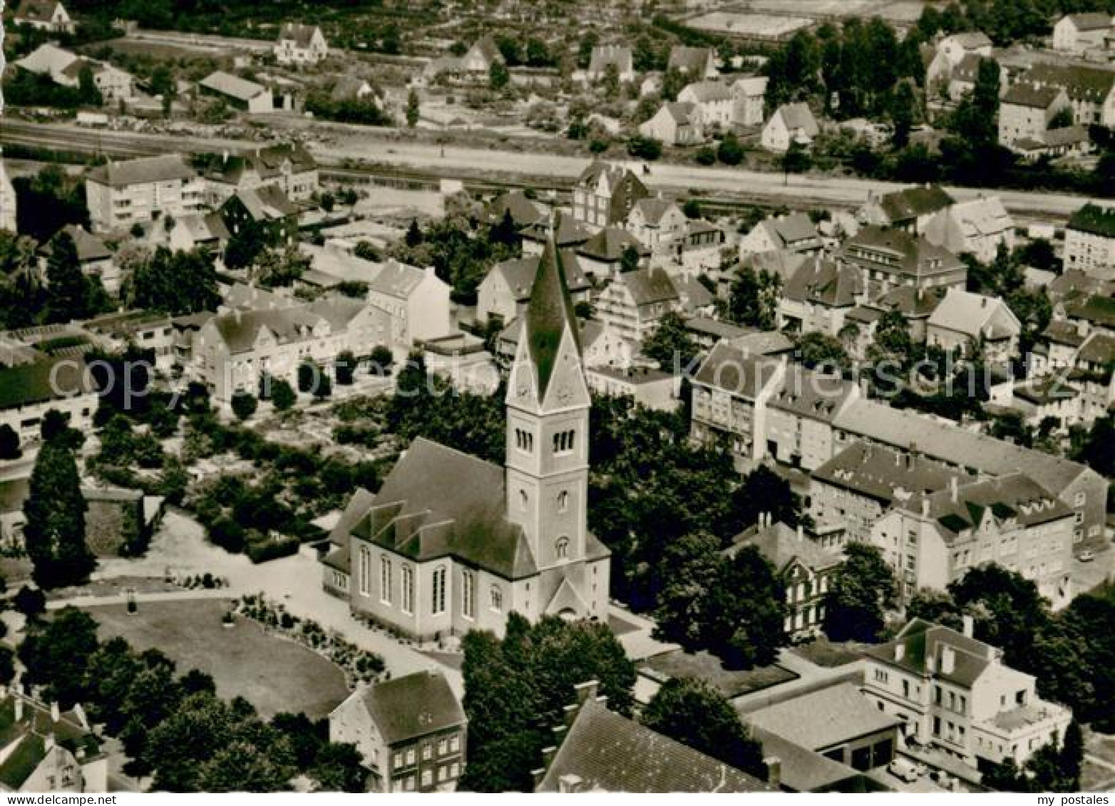 Gladbeck Christuskirche Fliegeraufnahme