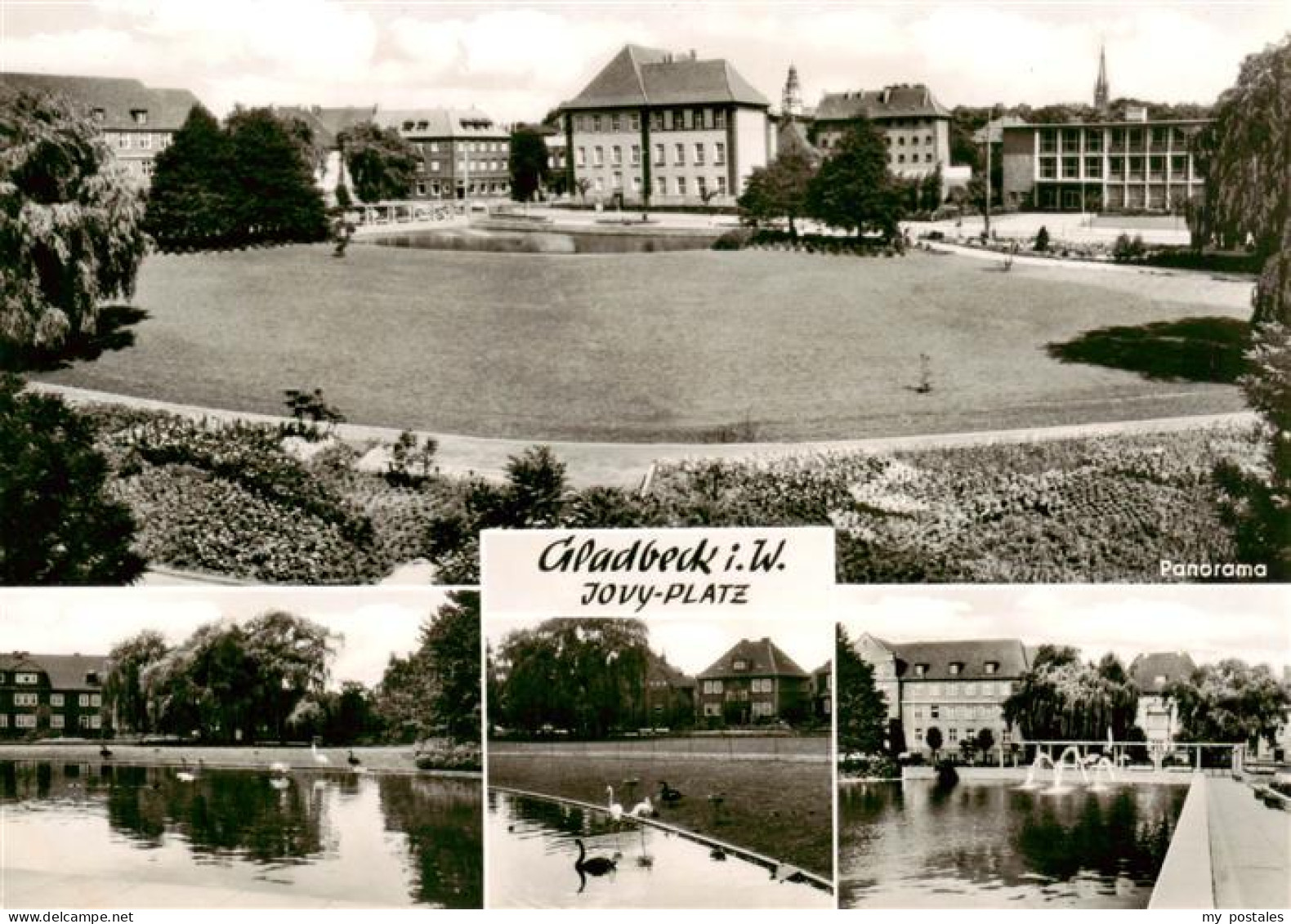 Gladbeck Panorama Jovy Platz Schwanenteich