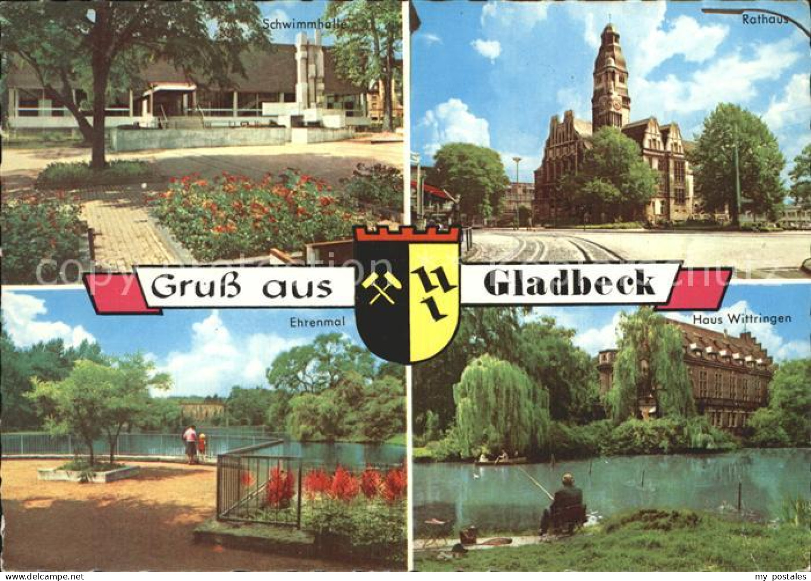 Gladbeck Rathaus Schwimmhalle Ehrenmal Haus Wittringen