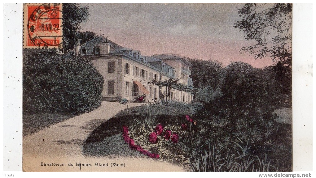GLAND SANATORIUM DU LEMAN (CARTE COLORISEE)