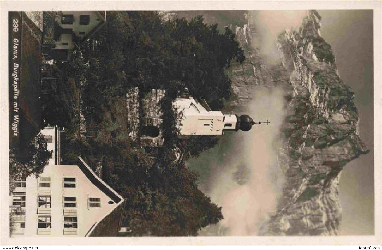 GLARUS Glaris GL Burgkapelle mit Wiggis