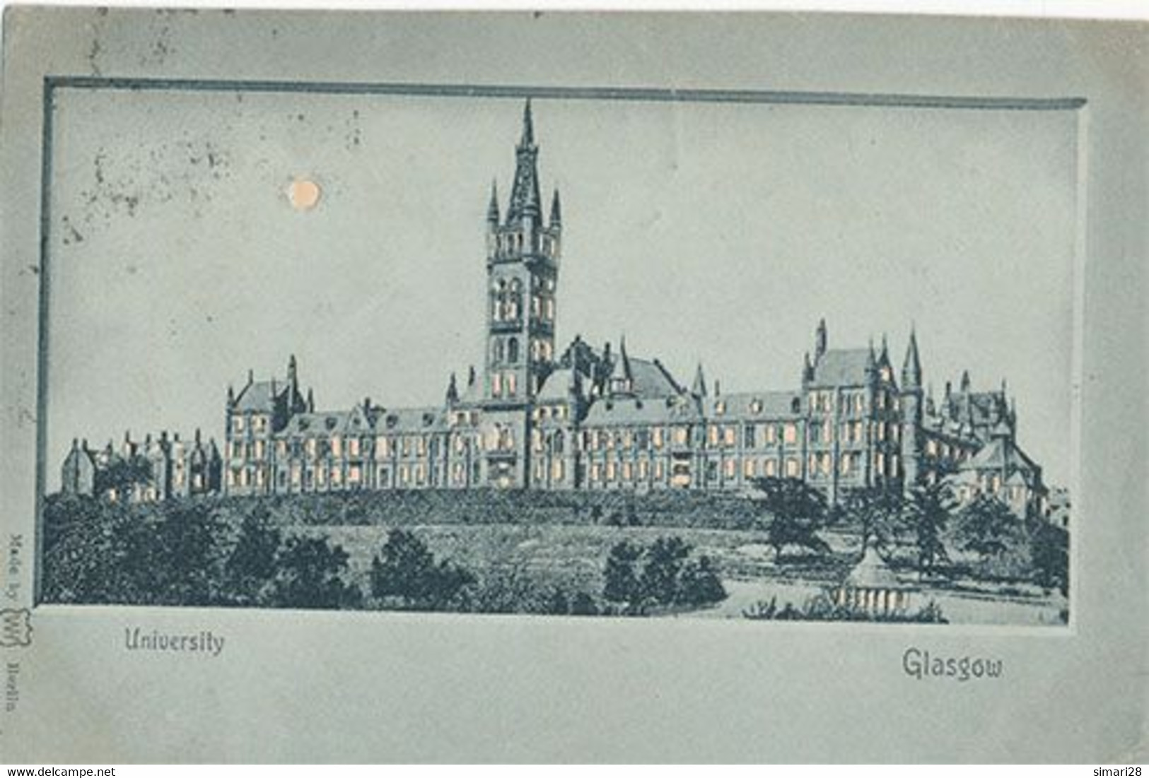 GLASGOW - UNIVERSITY (CARTE LUMINEUSE)