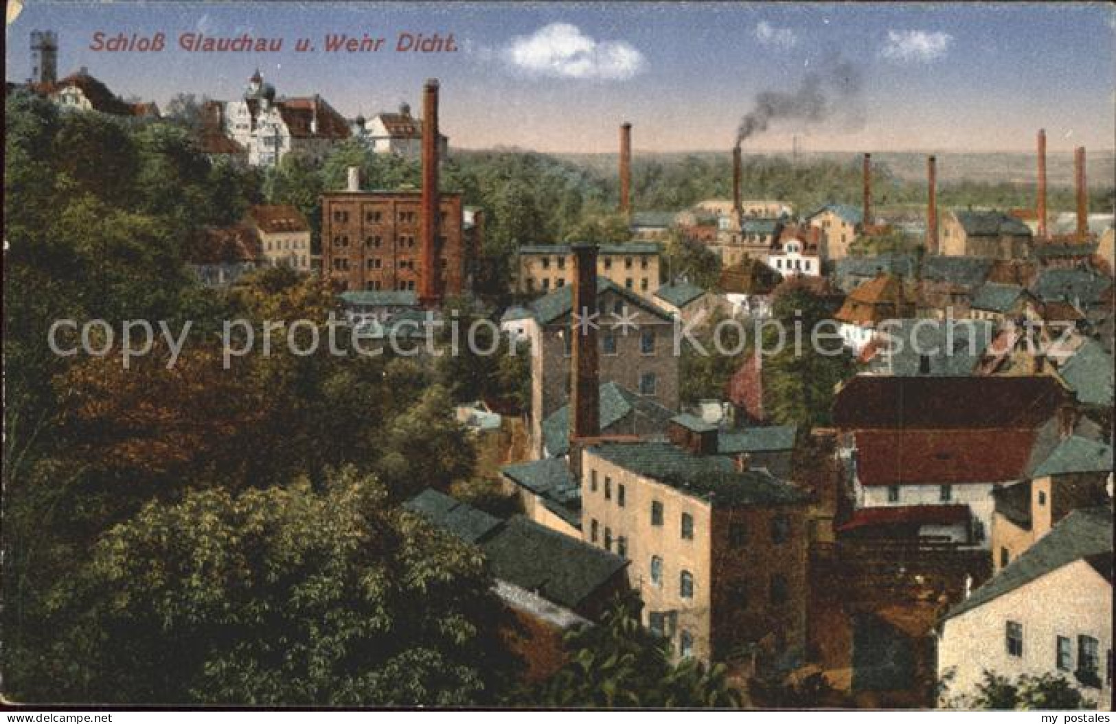 Glauchau Schloss Glauchau und Wehrdigt