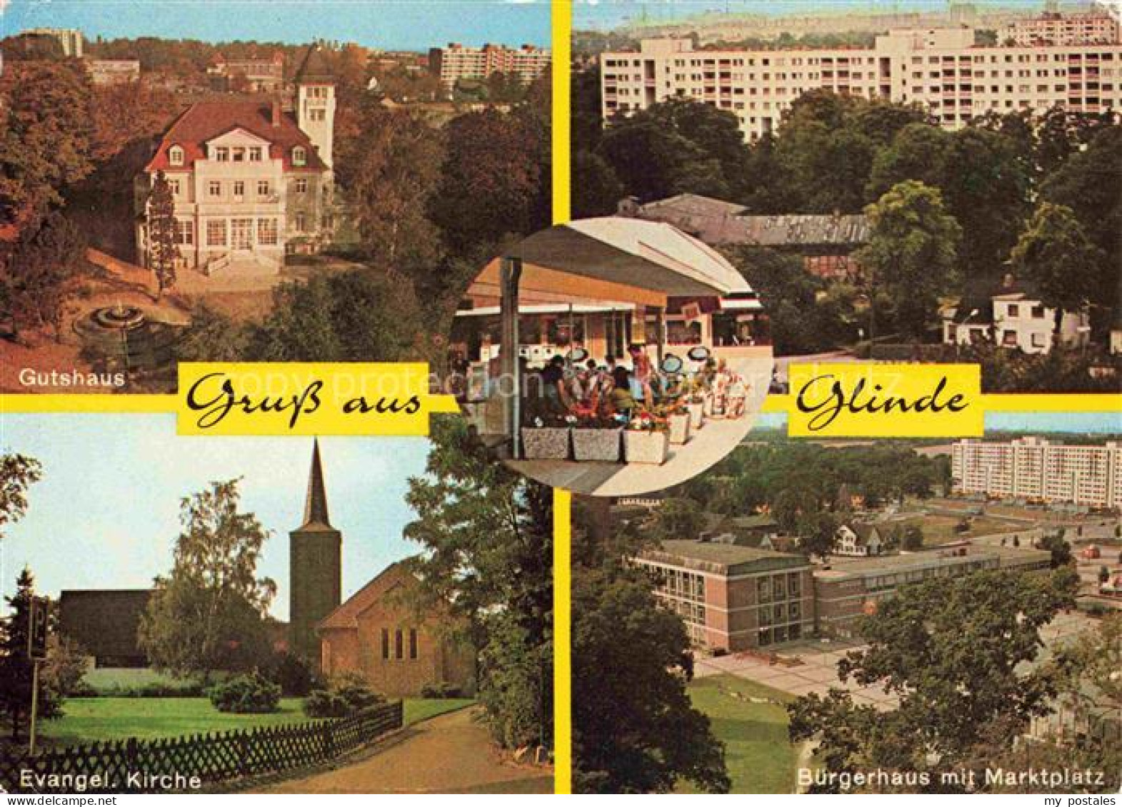 Glinde Stormarn Schleswig-Holstein Gutshaus Kirche Buergerhaus Marktplatz Wohnbl