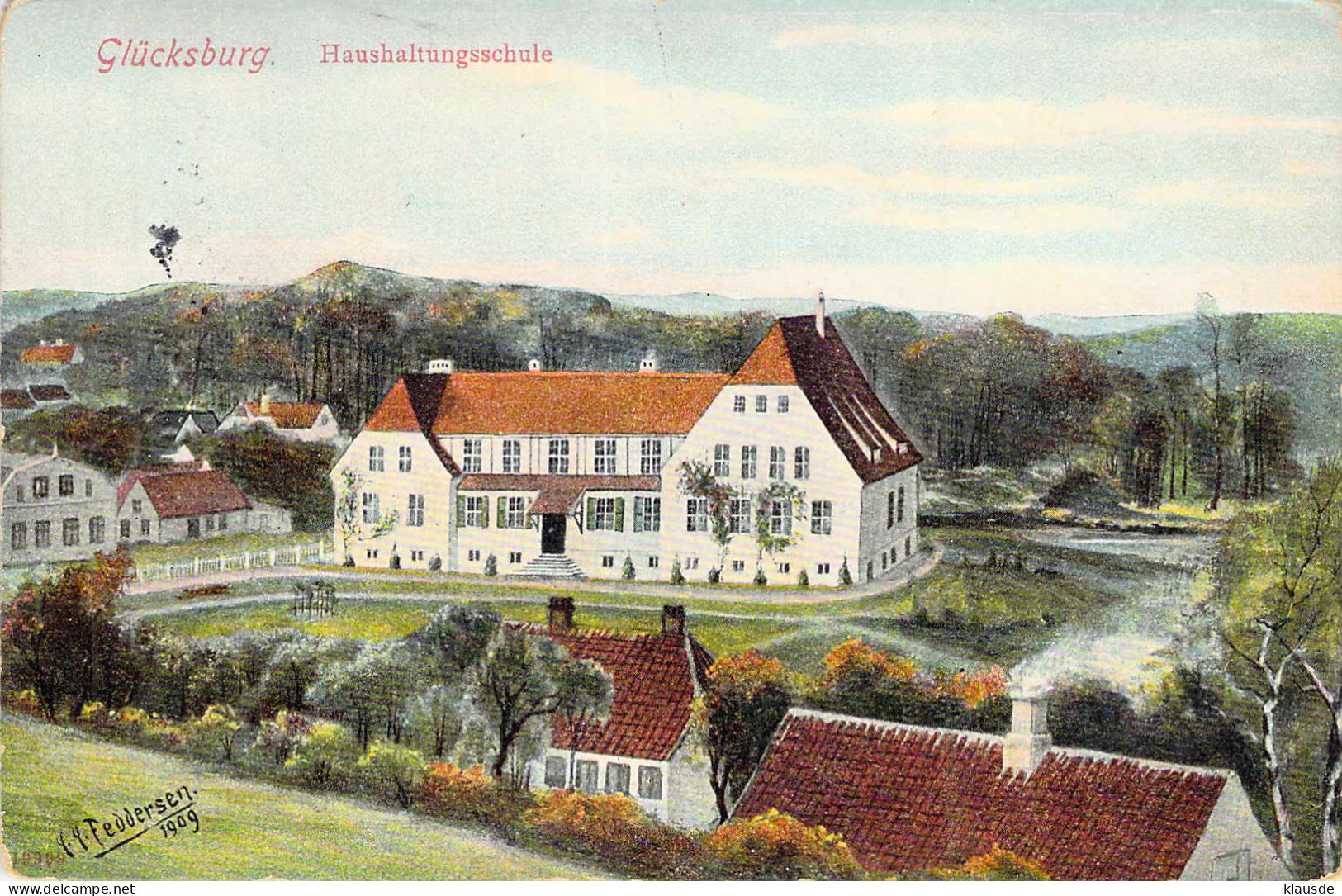 Glücksburg - Haushaltungschule gel.1913