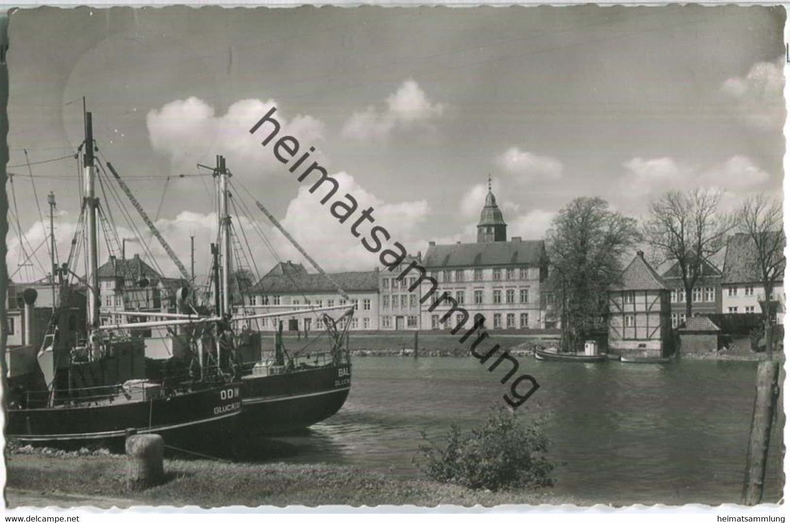 Glückstadt - Innenhafen - Foto-Ansichtskarte - Verlag Friedrich Henze Glückstadt