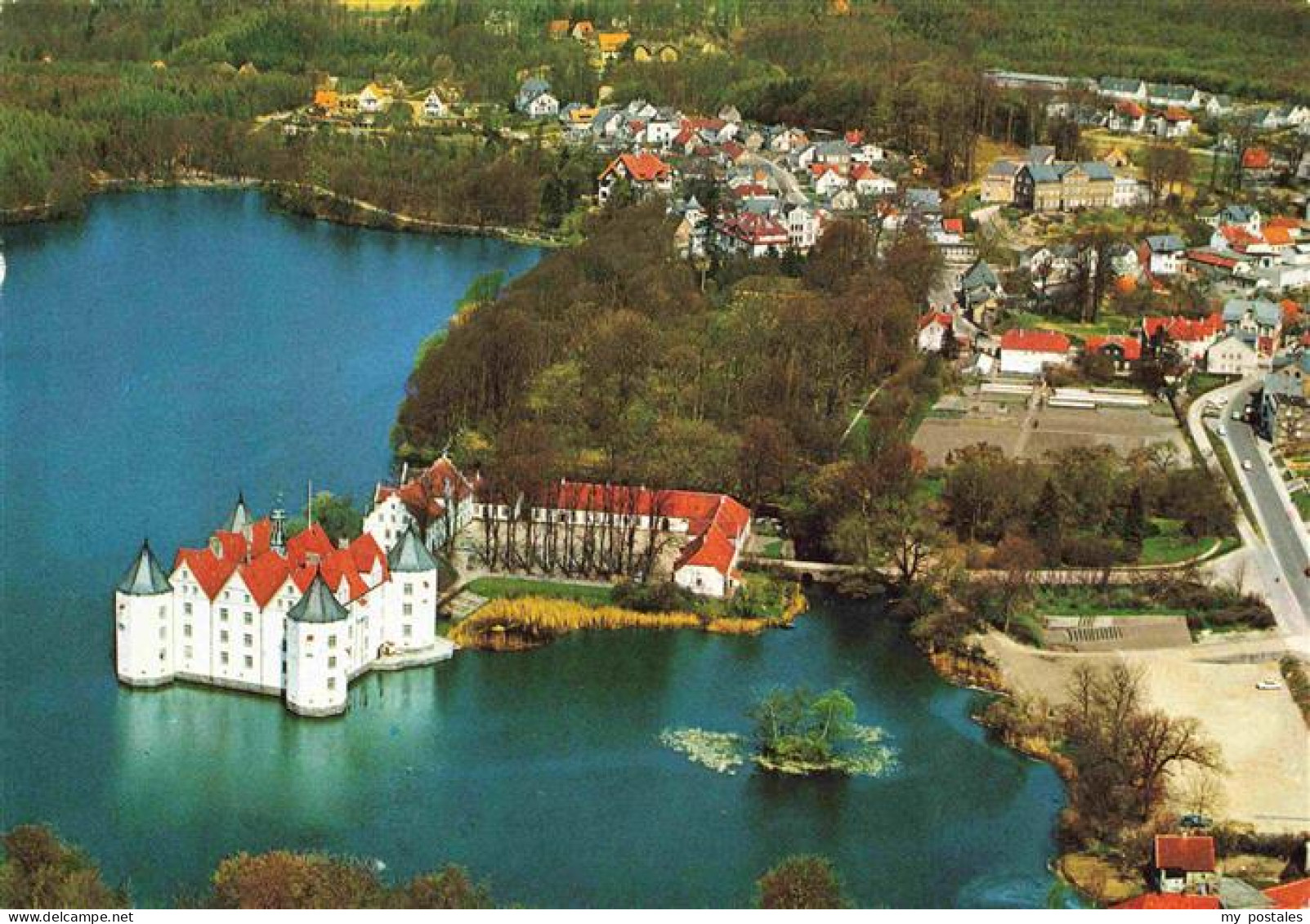 Gluecksburg  Ostseebad Fliegeraufnahme mit Schloss Gluecksburg