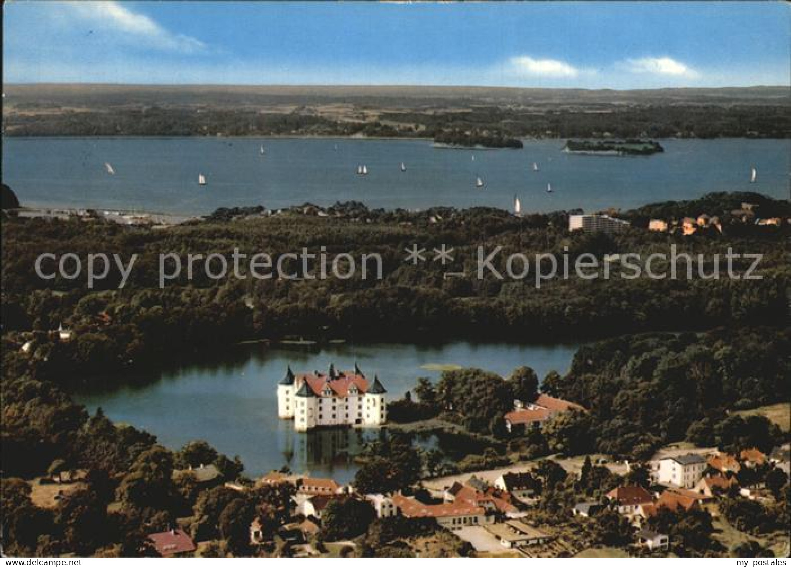Gluecksburg Ostseebad Schloss Gluecksburg Fliegeraufnahme