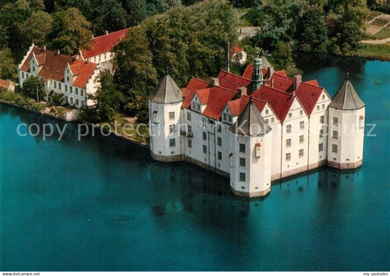 Gluecksburg Ostseebad Schloss Gluecksburg Fliegeraufnahme