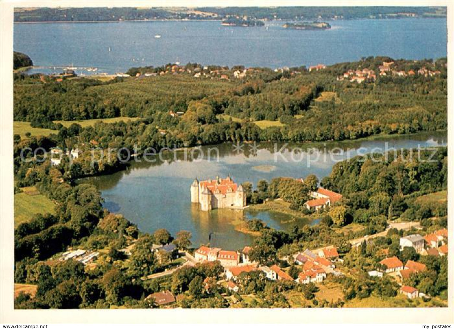 Gluecksburg Ostseebad Schloss Gluecksburg Fliegeraufnahme