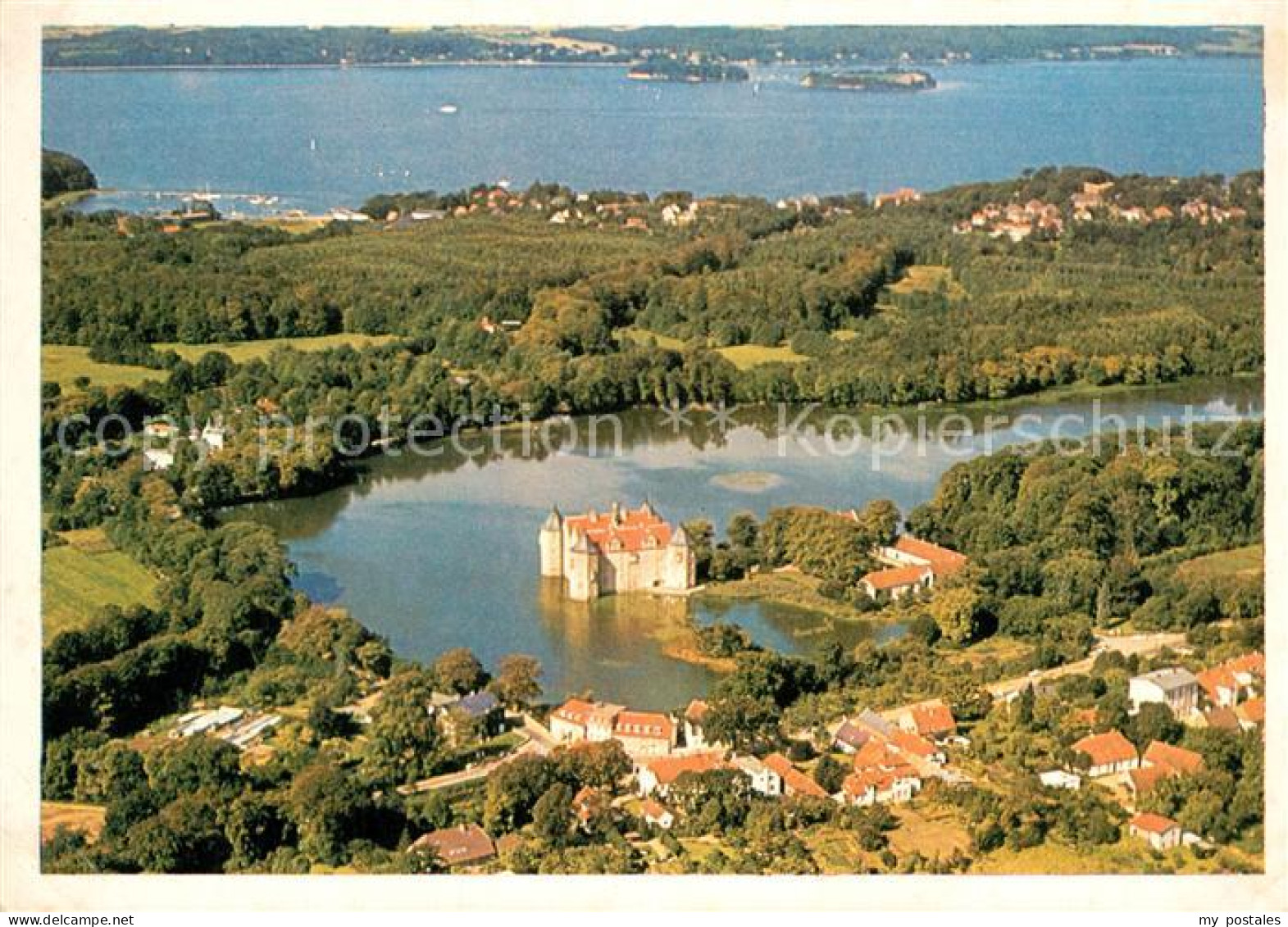 Gluecksburg Ostseebad Schloss Gluecksburg Fliegeraufnahme