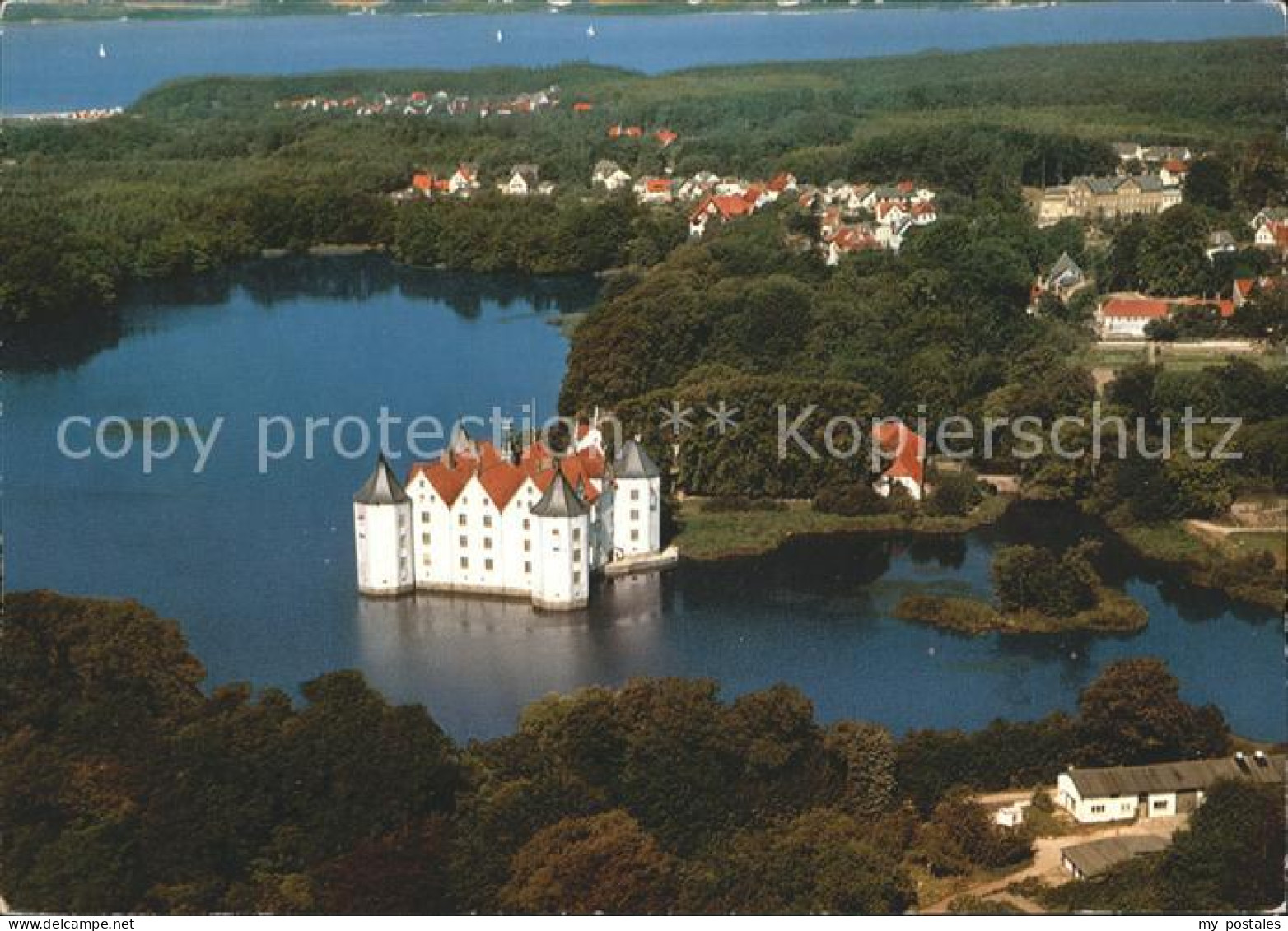 Gluecksburg Ostseebad Schloss Gluecksburg Fliegeraufnahme