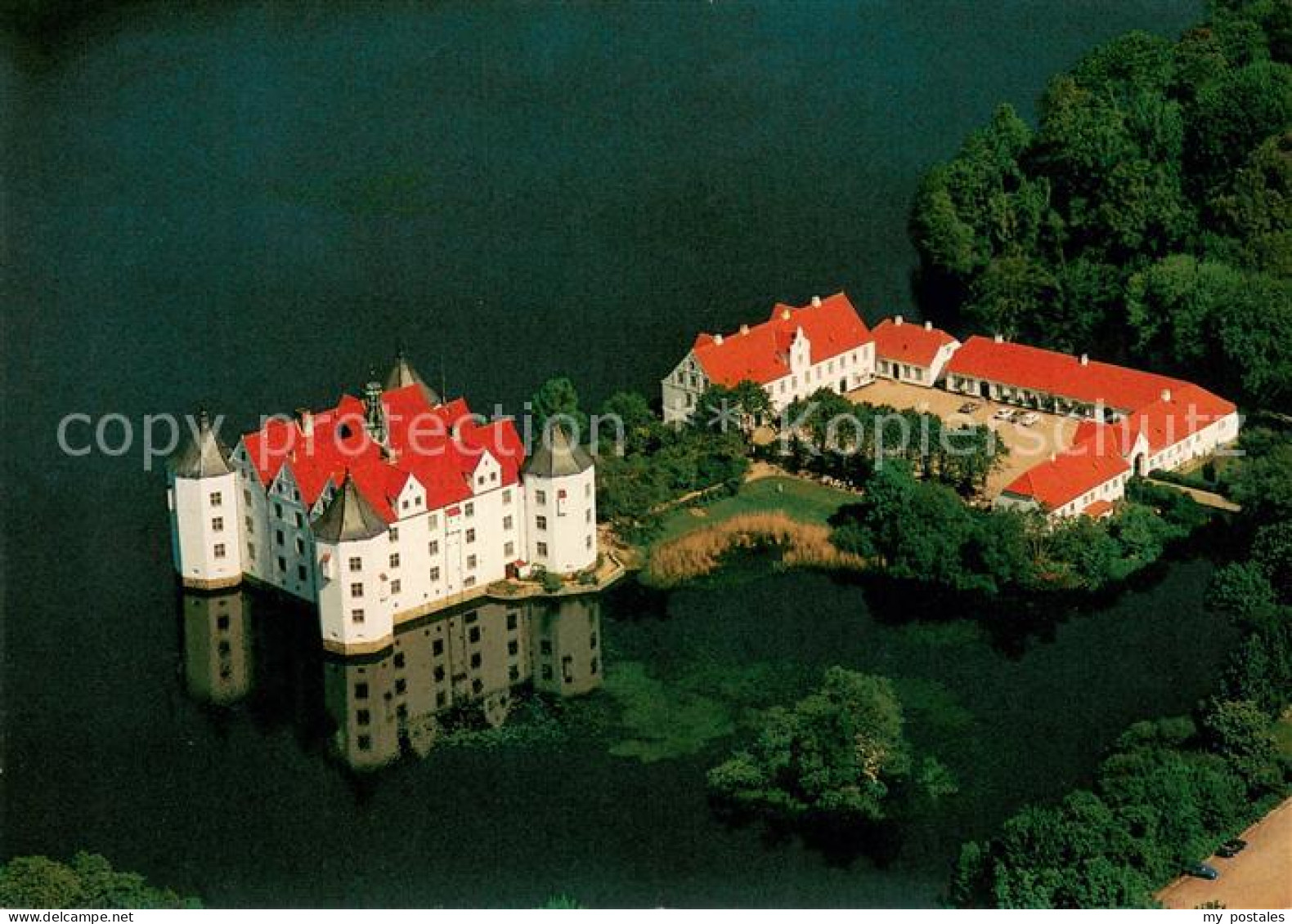 Gluecksburg Ostseebad Schloss Gluecksburg Fliegeraufnahme