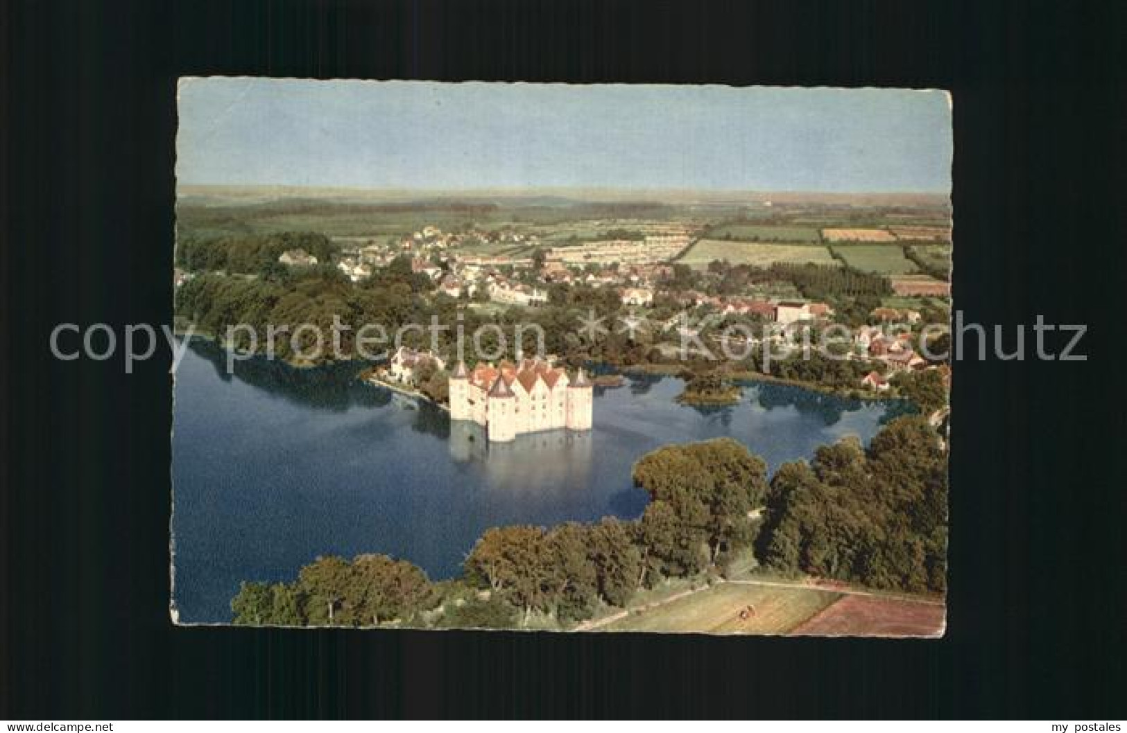 Gluecksburg Ostseebad Schloss Gluecksburg Fliegeraufnahme