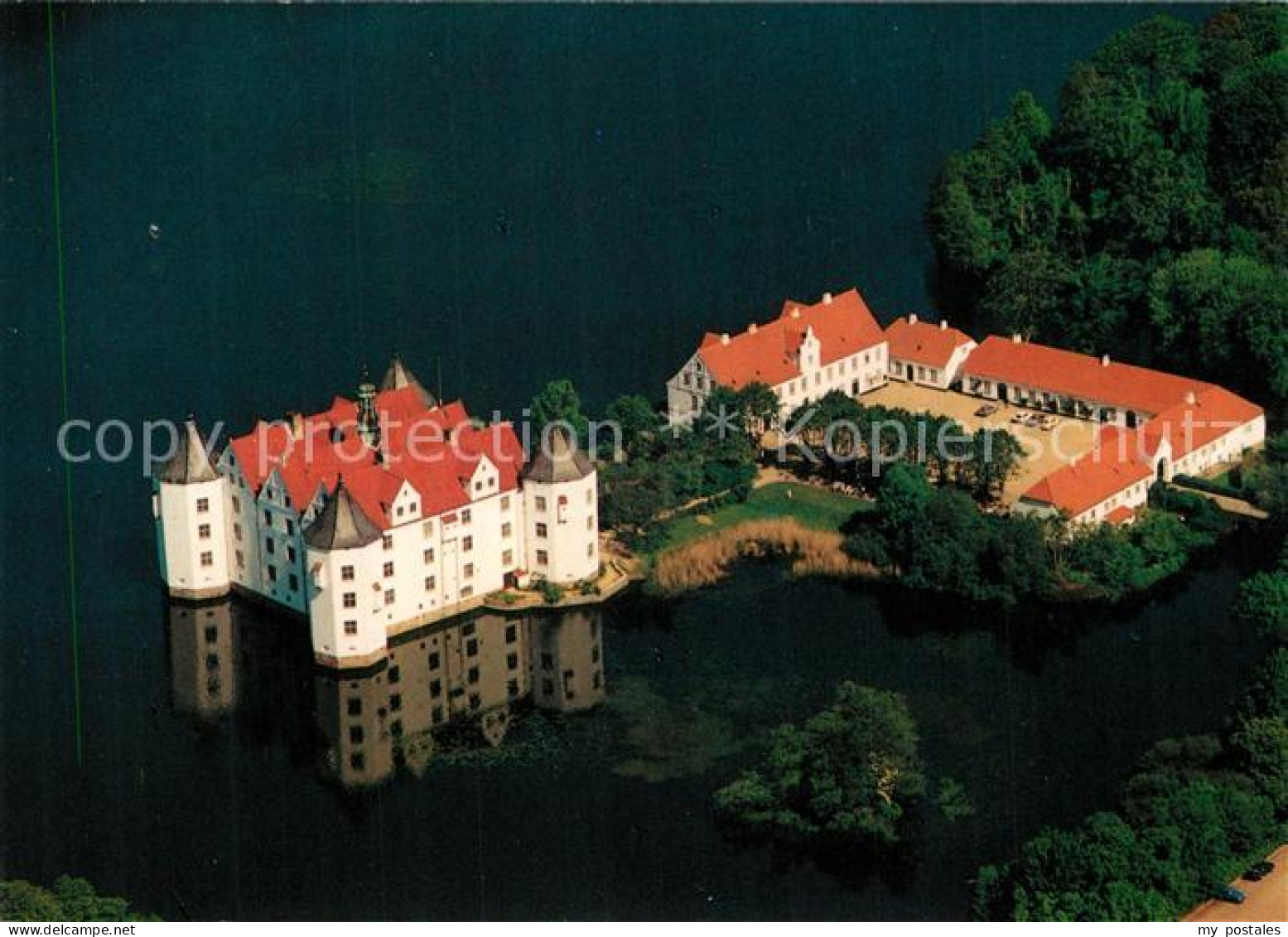 Gluecksburg Ostseebad Schloss Gluecksburg Fliegeraufnahme