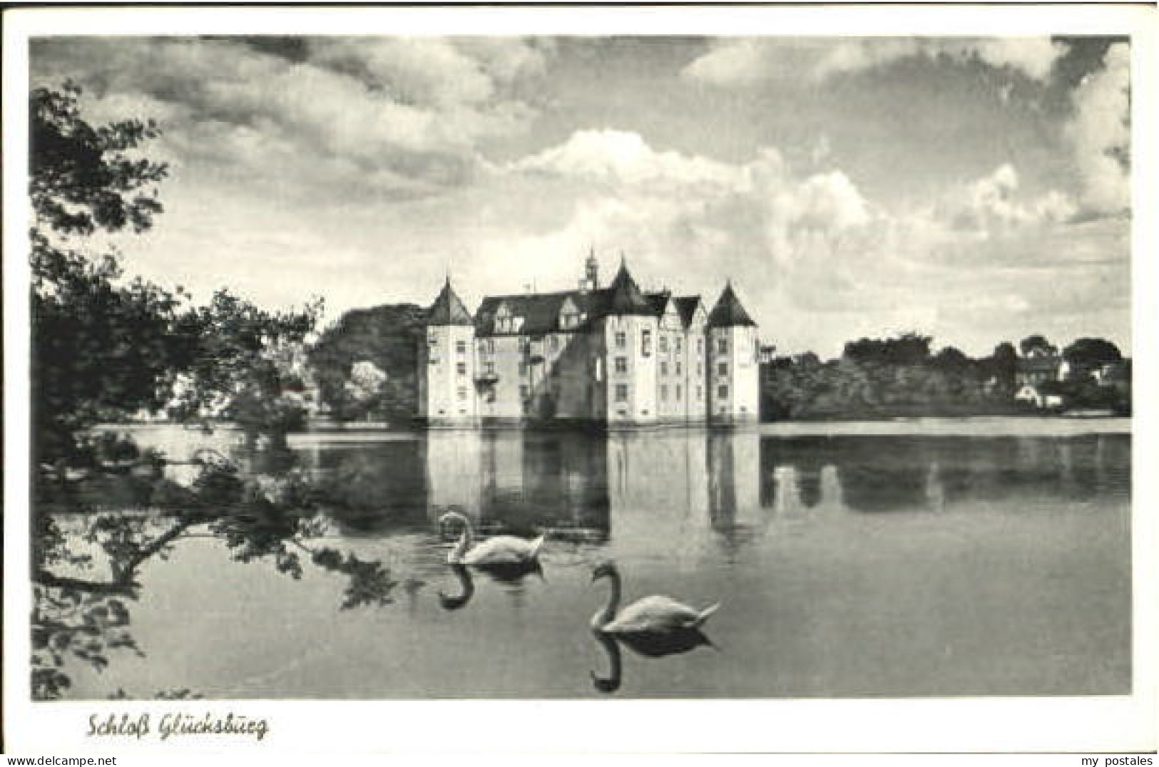 Gluecksburg Ostseebad Schloss Gluecksburg  ungelaufen ca. 1955