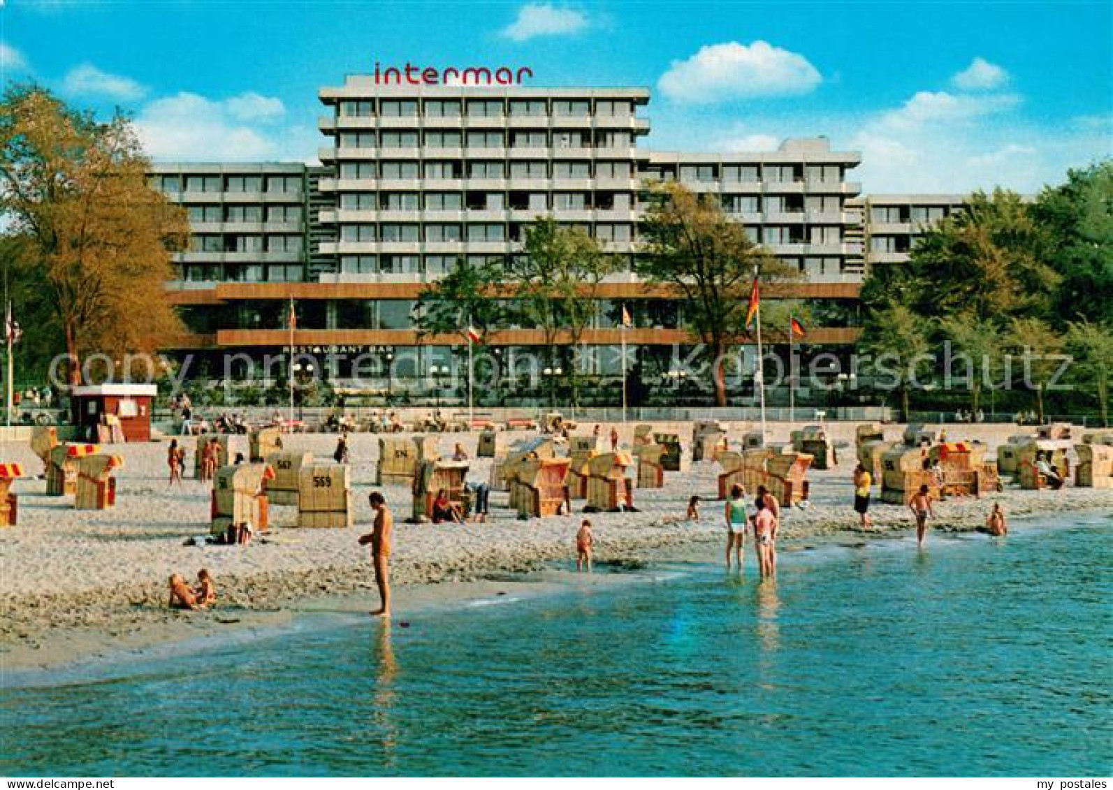 Gluecksburg Ostseebad Strand u. Intermar-Hotel Gluecksburg