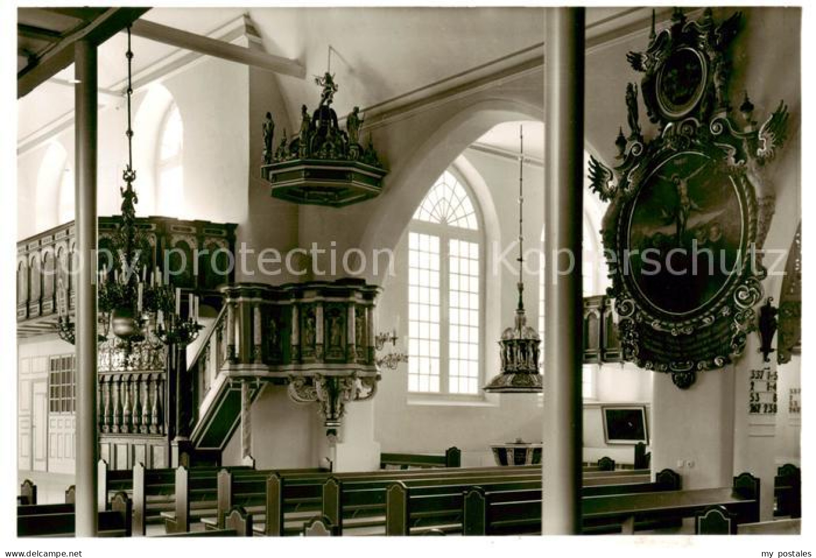 Glueckstadt Ev.-luth. Stadtkirche Innenansicht Kanzel