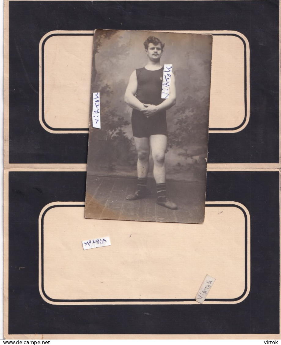 Goé  Limbourg : 3 items original : Lutteur -Worstelaar : Henri Jean Hick (avec photo Familie & avis de décès) voir scans