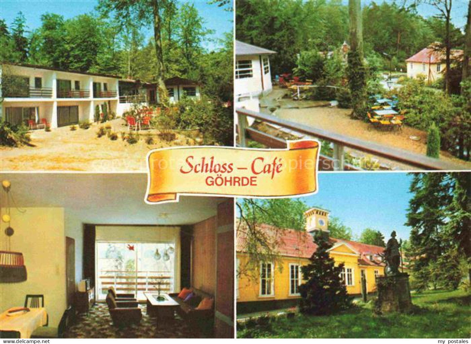 Goehrde Luechow-Dannenberg Niedersachsen Schloss Cafe Gaststube Park