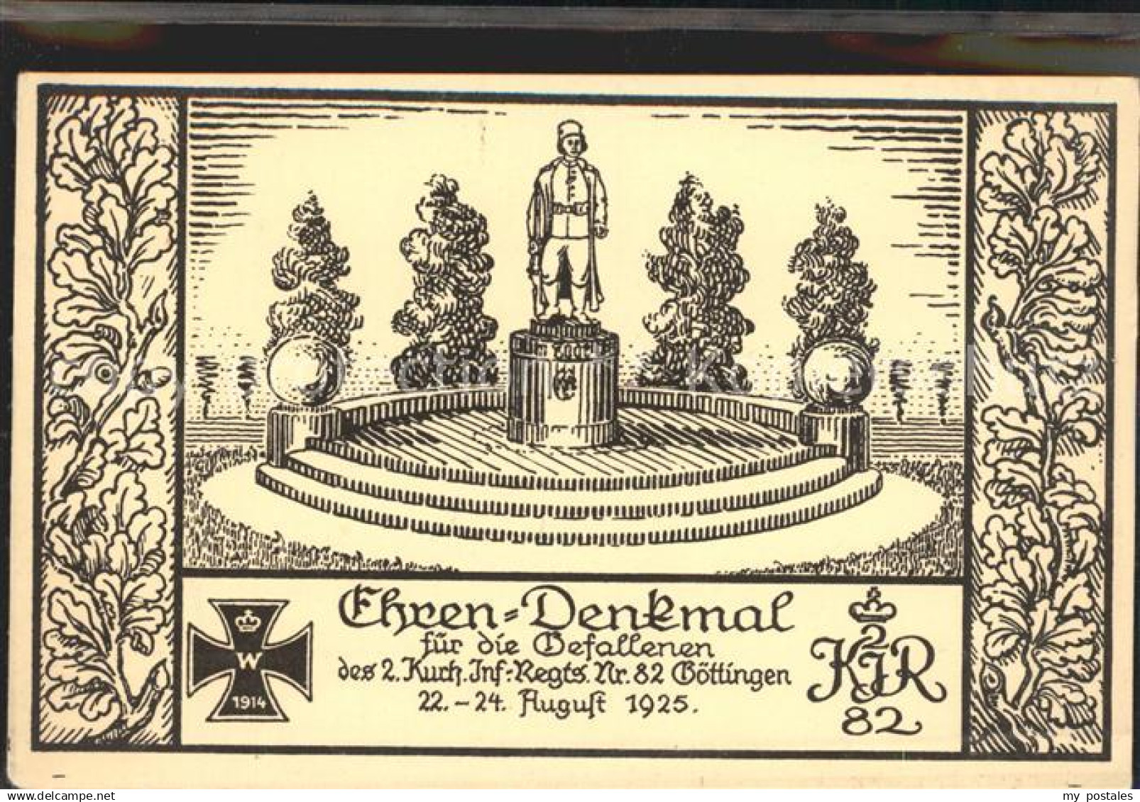 Goettingen Niedersachsen Ehrendenkmal des Inf Regts Nr 82 Goettingen 1925