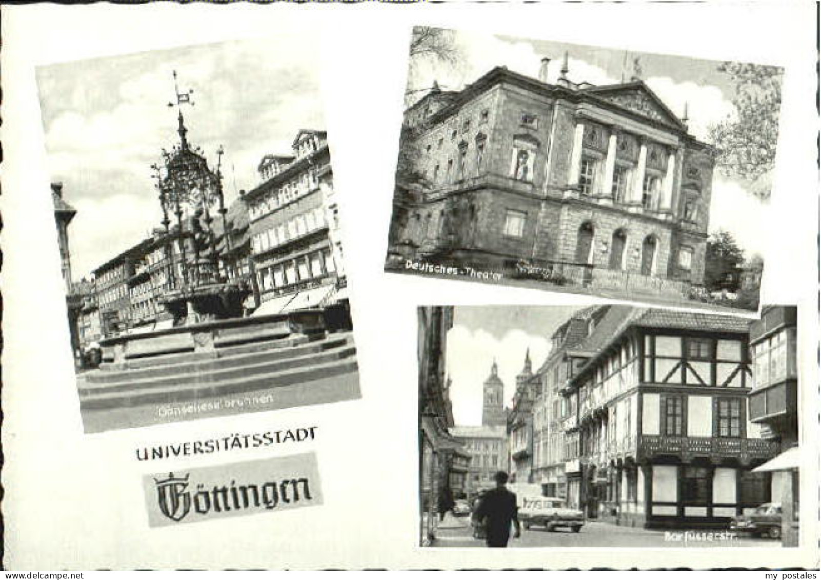 Goettingen Niedersachsen Goettingen Brunnen Theater