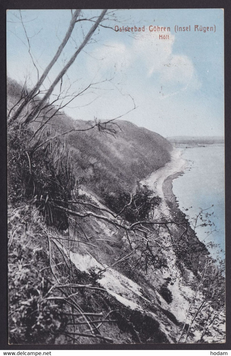 "Göhren", farbige Karte, 1920 gelaufen