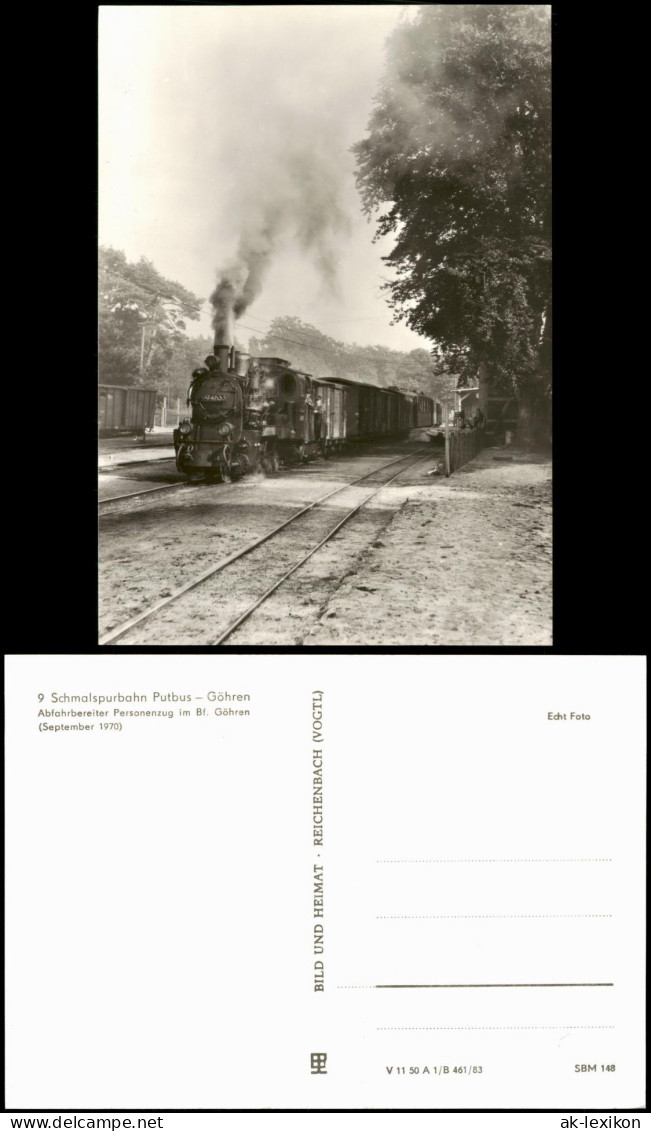 Göhren (Rügen) Schmalspurbahn Putbus - Göhren Dampflokomotive 1983