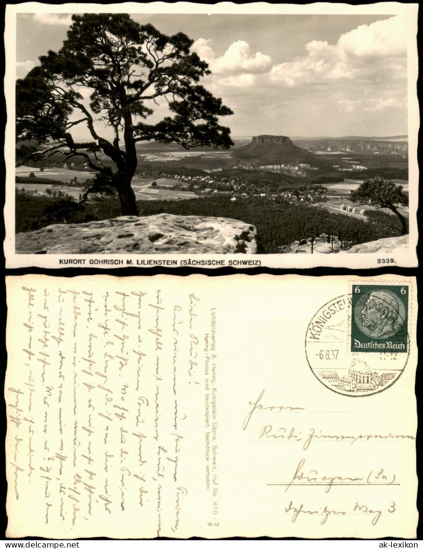 Gohrisch (Sächs. Schweiz) KURORT GOHRISCH M. LILIENSTEIN 1937