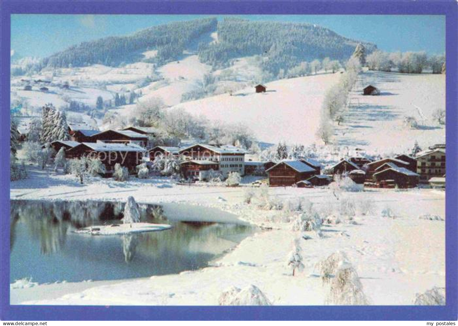 Goldegg am See Pongau AT Hotel-Seehof Goldegg-am-See See Winter Schnee Dorf Wint