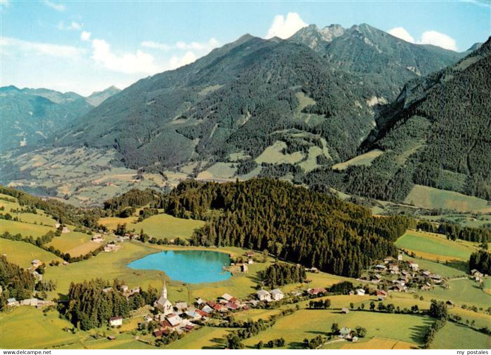 Goldegg Pongau AT Fliegeraufnahme