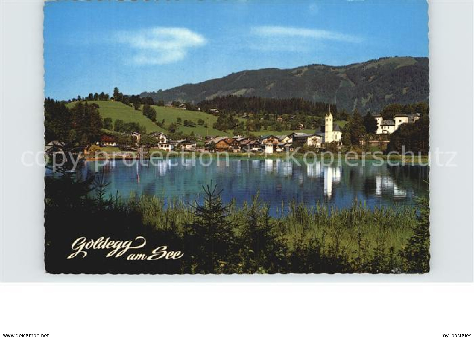 Goldegg Sommerfrische Uferpartie am See