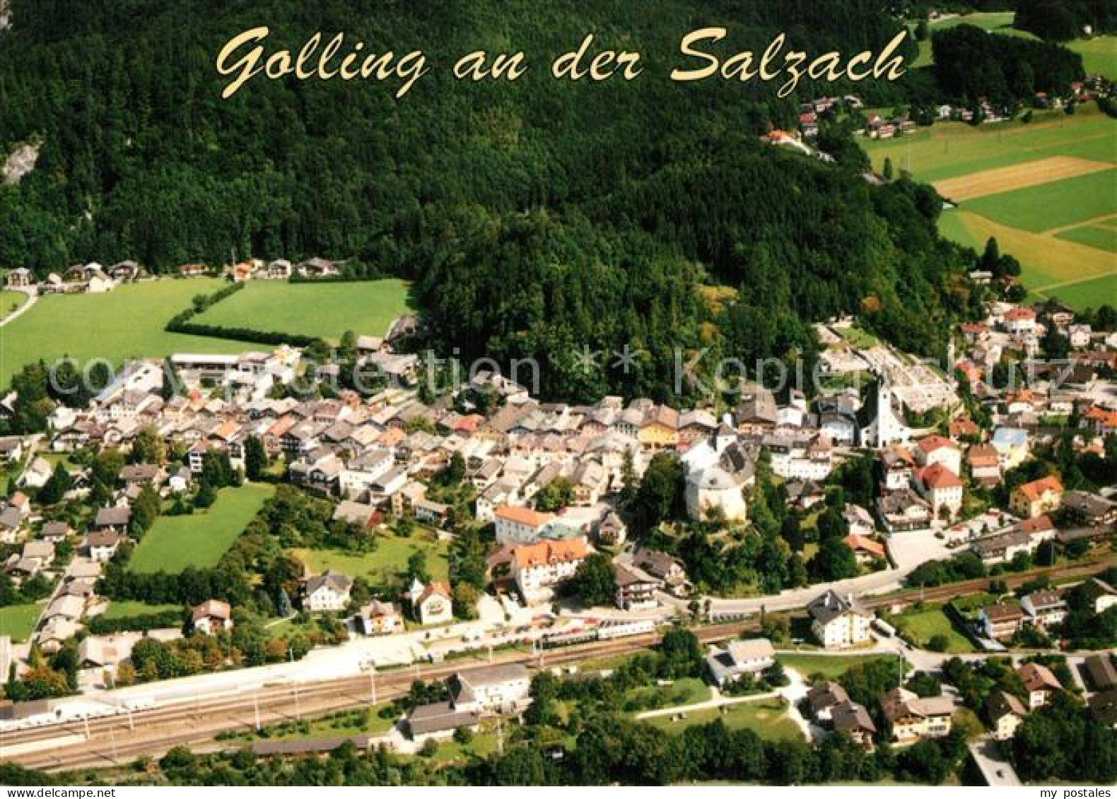 Golling Salzach Fliegeraufnahme