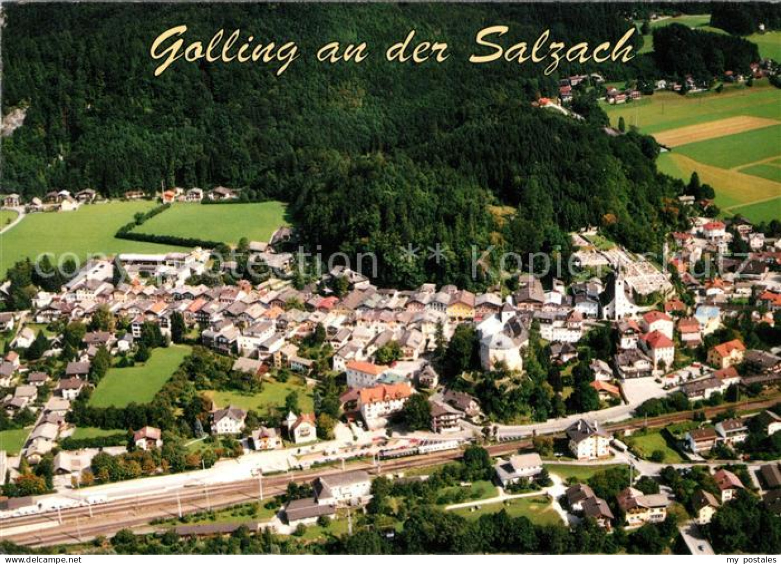 Golling Salzach Fliegeraufnahme