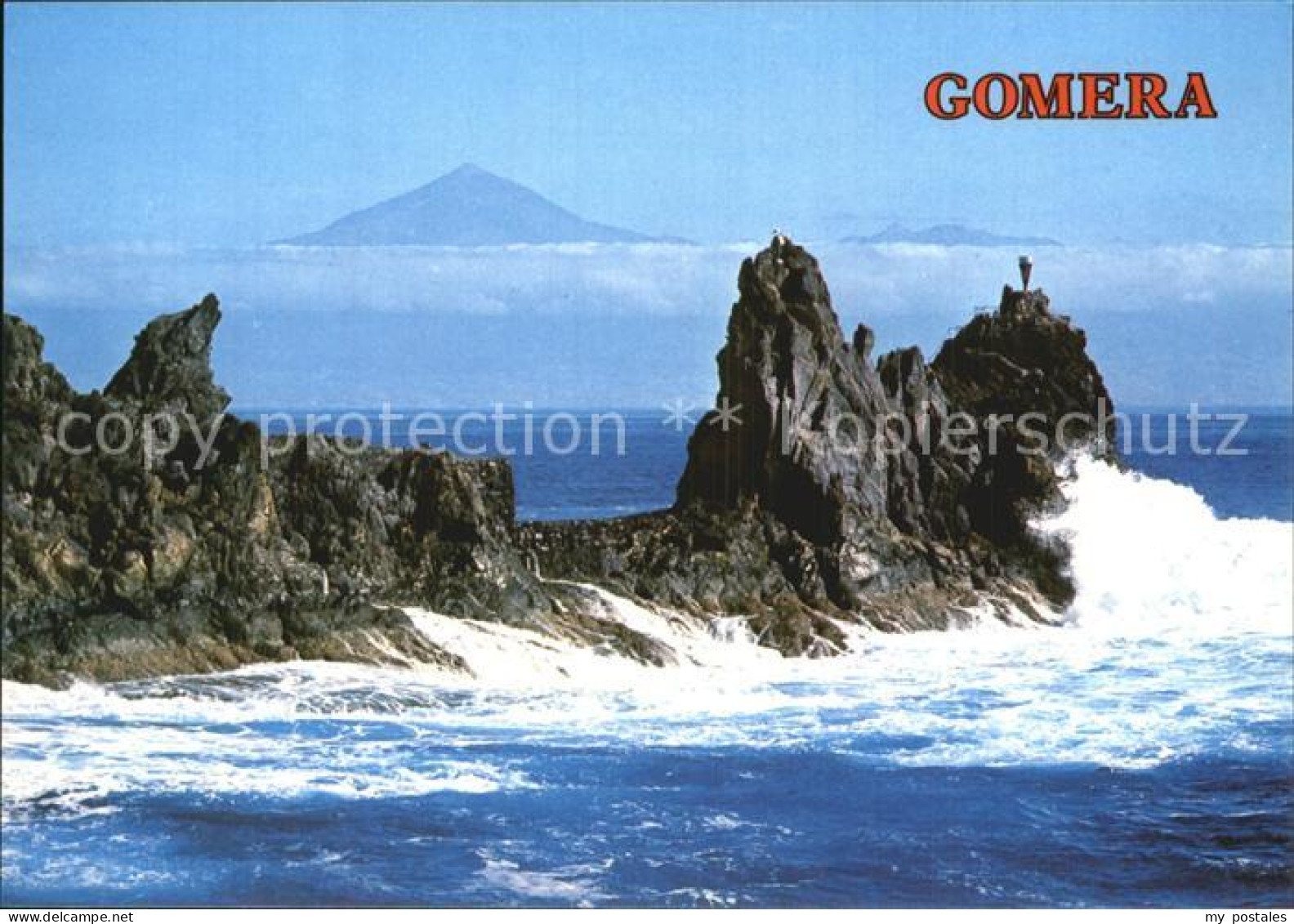 Gomera La San Sebastian Kueste Teide