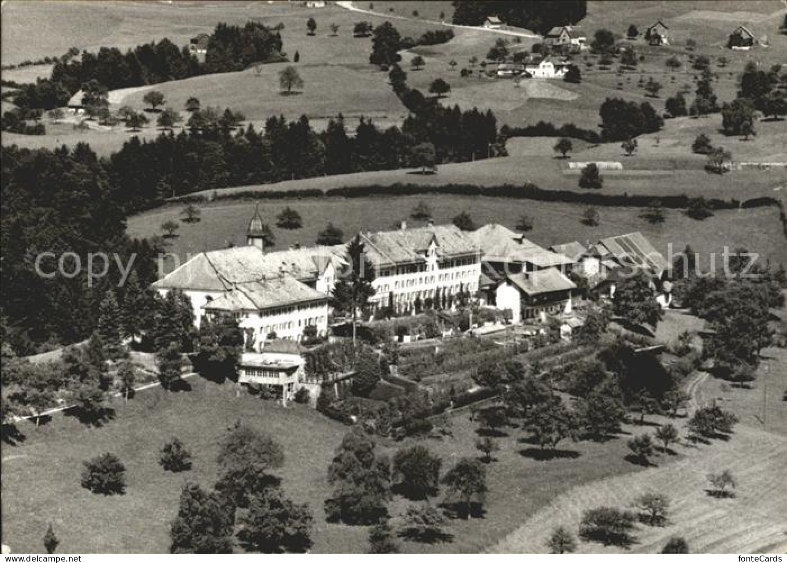 Gommiswald Kloster Berg Sion Fliegeraufnahme