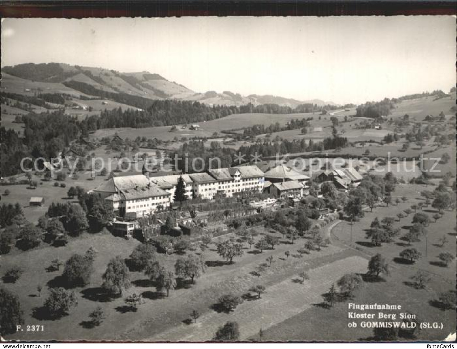 Gommiswald Kloster Berg Sion Fliegeraufnahme